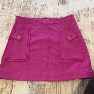 Anthropologie Fuchsia A-Line Skirt
